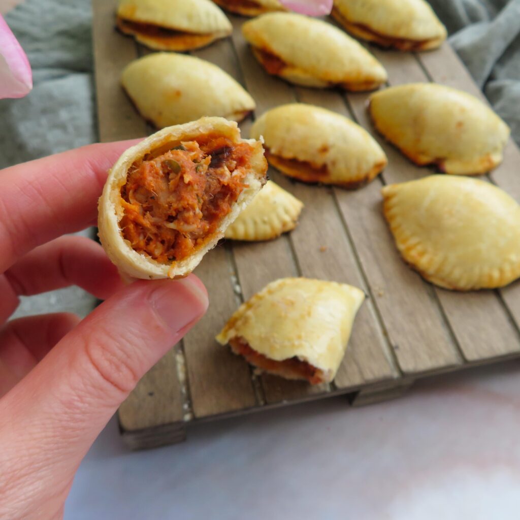 Tuna Empanadillas - oven baked-rootsandcook