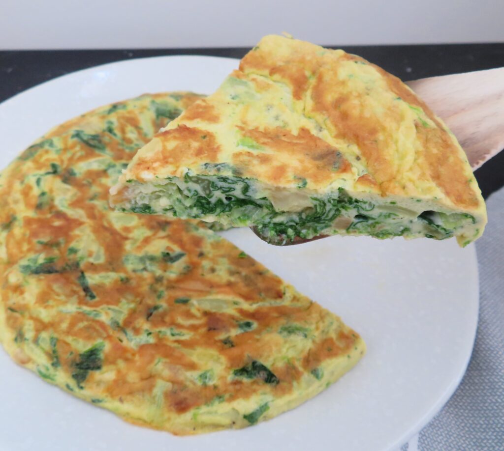 swiss chard omelette-rootsandcook