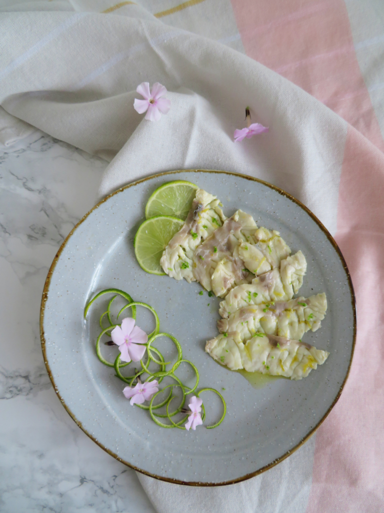 marinated sea bass with citrus -lubina marinada