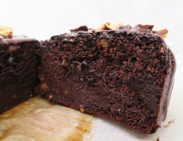 healthy brownie with zucchini