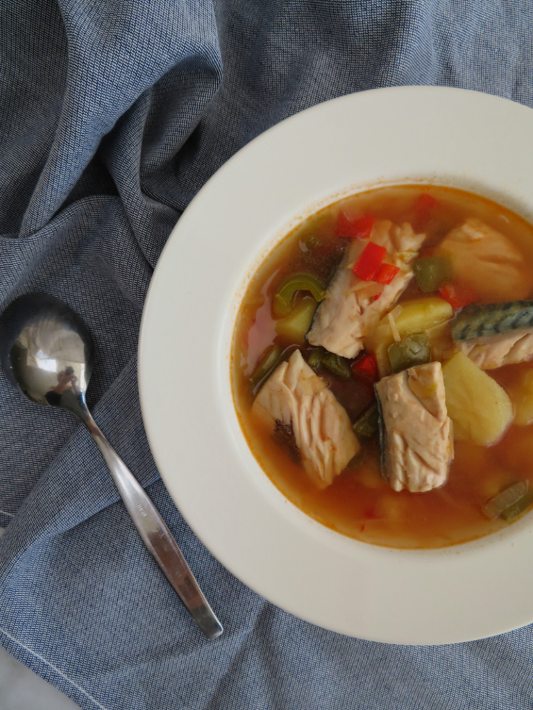 Marmitako (Basque fish stew) slow cooker RootsandCook