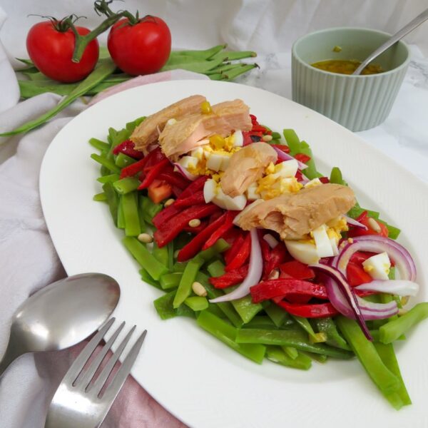Green beans salad with mustard dressing RootsandCook