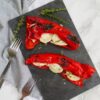 grilled peppers with goat cheese