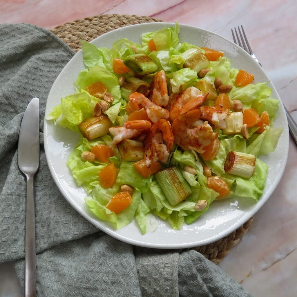 ensalada templada de puerro