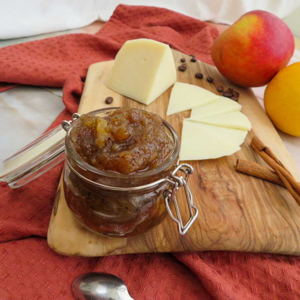 apple and coffee jam-rootsandcook