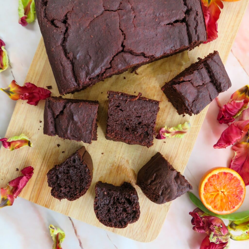 beetroot healthy brownie with chocolate