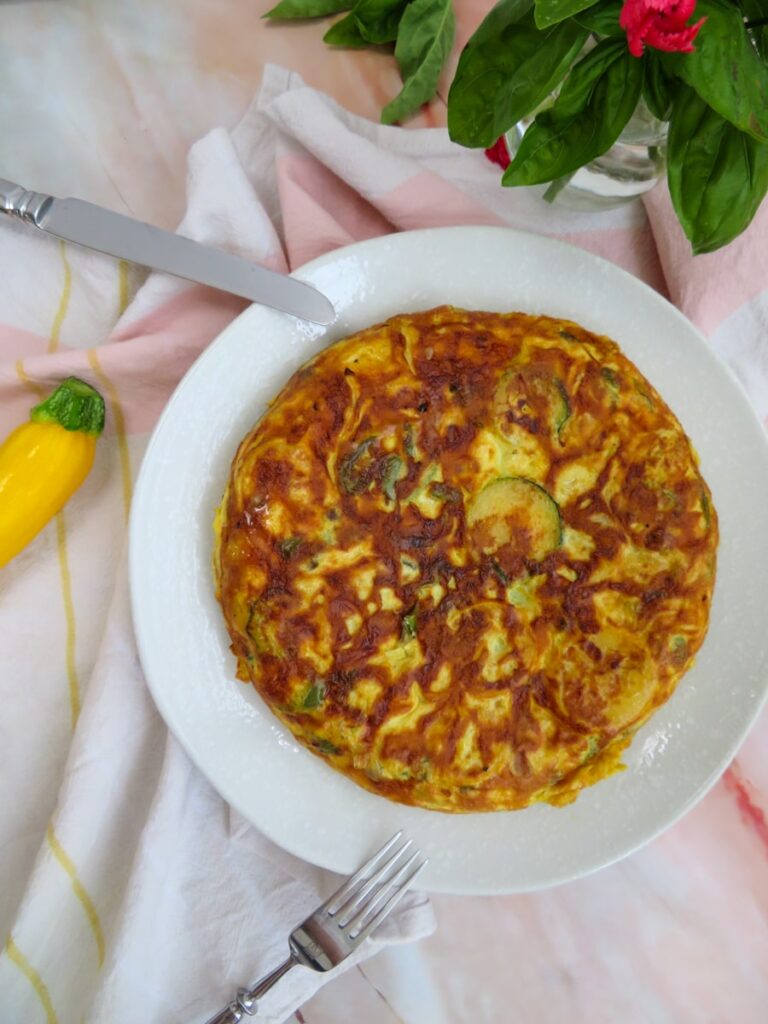 tortilla de calabacin rellena - rootsandcook