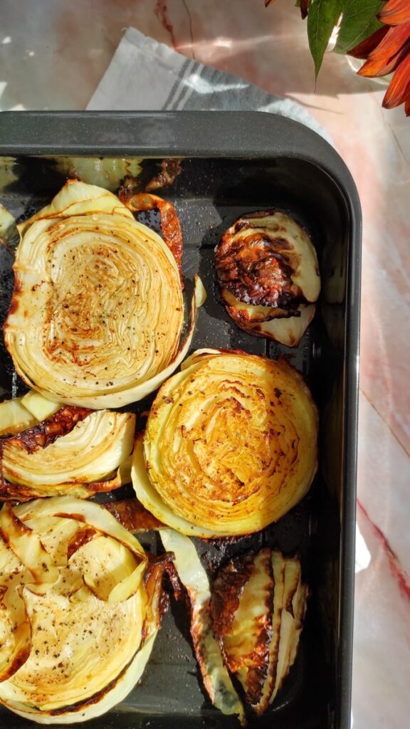 roasted cabbage - easy - rootsancook