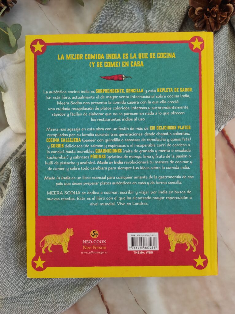 Libro La India Vegetariana de Meera Sodha - Claudia&Julia