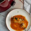 Spanish style stuffed squid on the slow cooker-rootsandcook