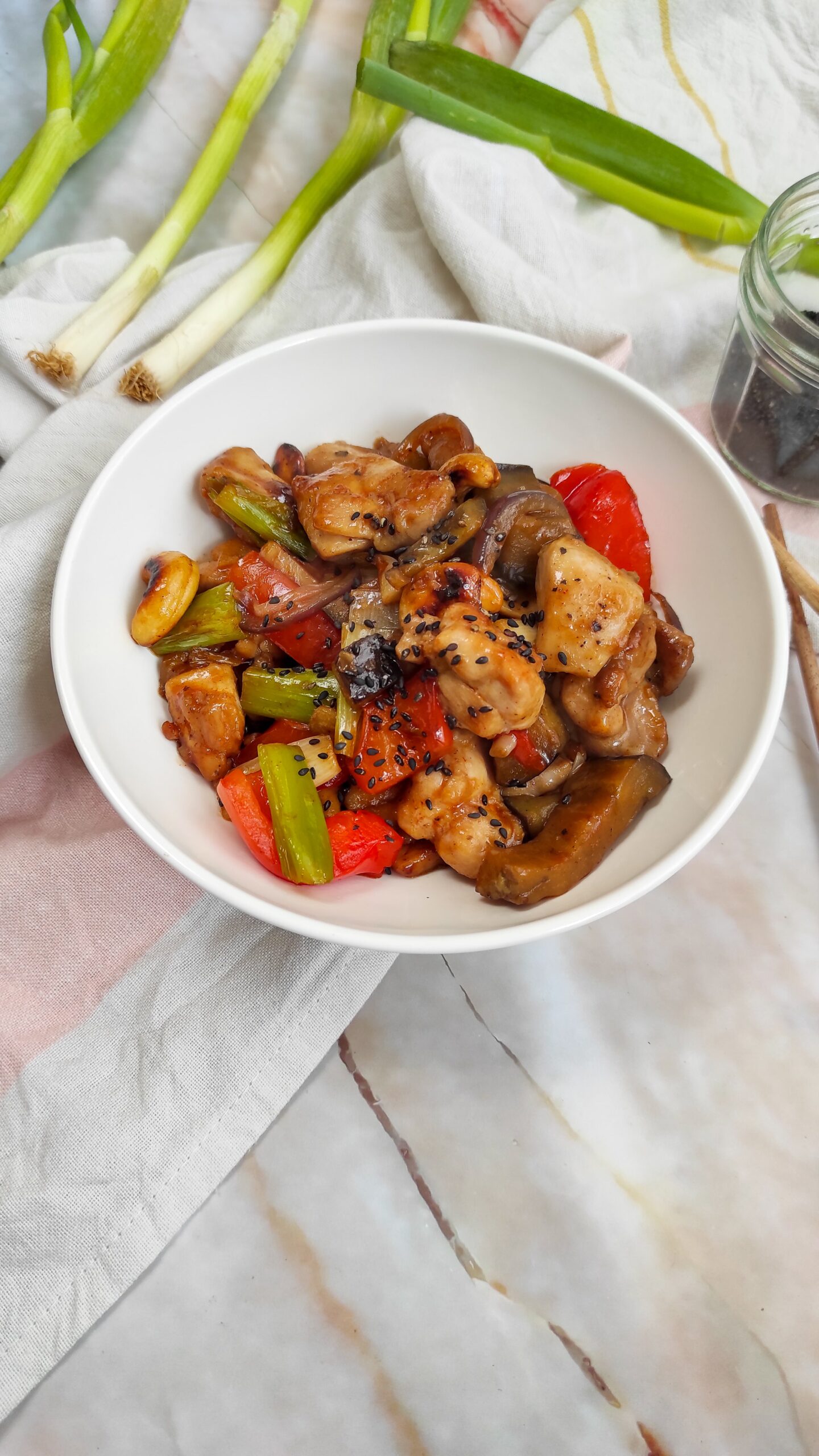 Thai Cashew Chicken Stir Fry Rootsandcook