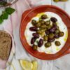 Baked olives with stracciatella-rootsandcook