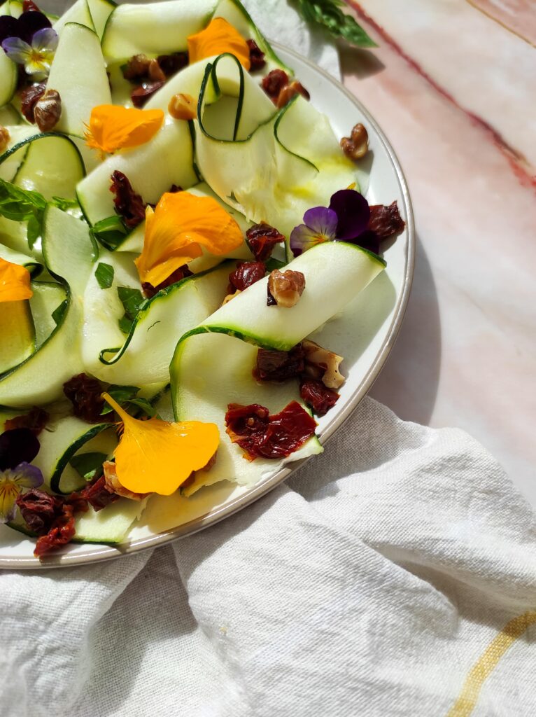 Zucchini salad-rootsandcook