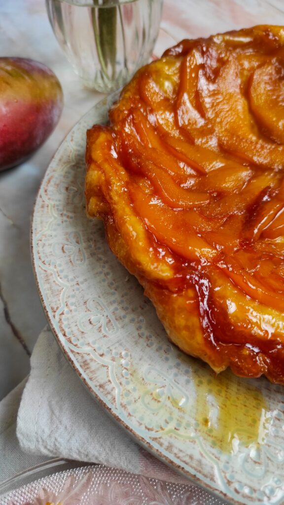 mango tarte tatin-rootsandcook