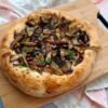wild mushroom pizza-fall pizza-rootsandcook
