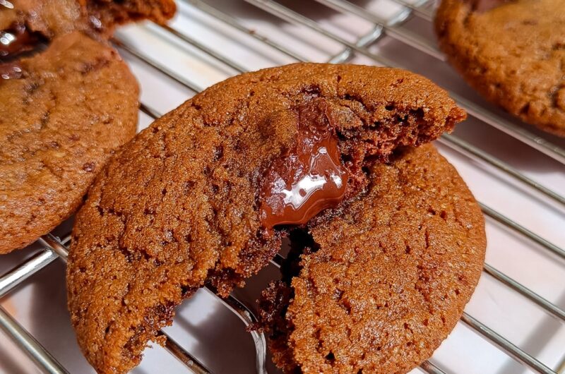 Chewy chocolate-espresso cookies