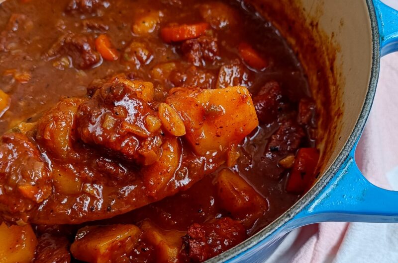 Beef stew in cocotte